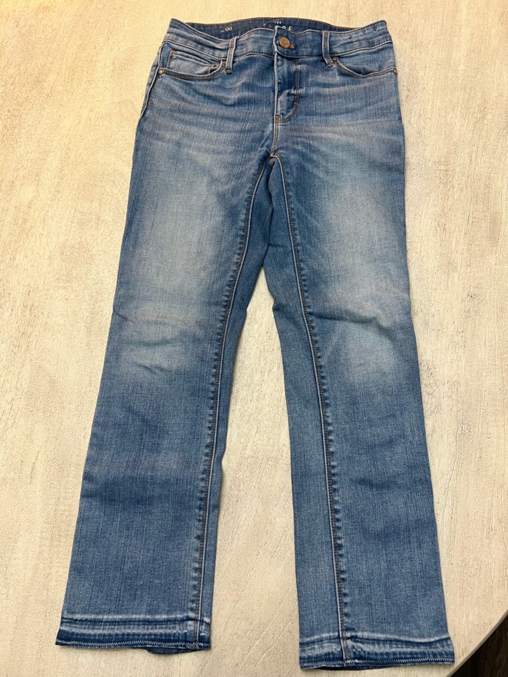 White House Black Market Women's Blue Flare Jeans
